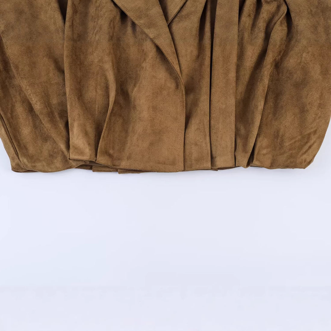 Damen Oversized Wasserfalljacke im Veloursleder-Look Echo Archiv