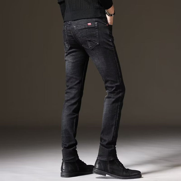 Herren Skinny Jeans mit modischen Abrieb-Effekten und elastischem Baumwollmix Echoarchiv