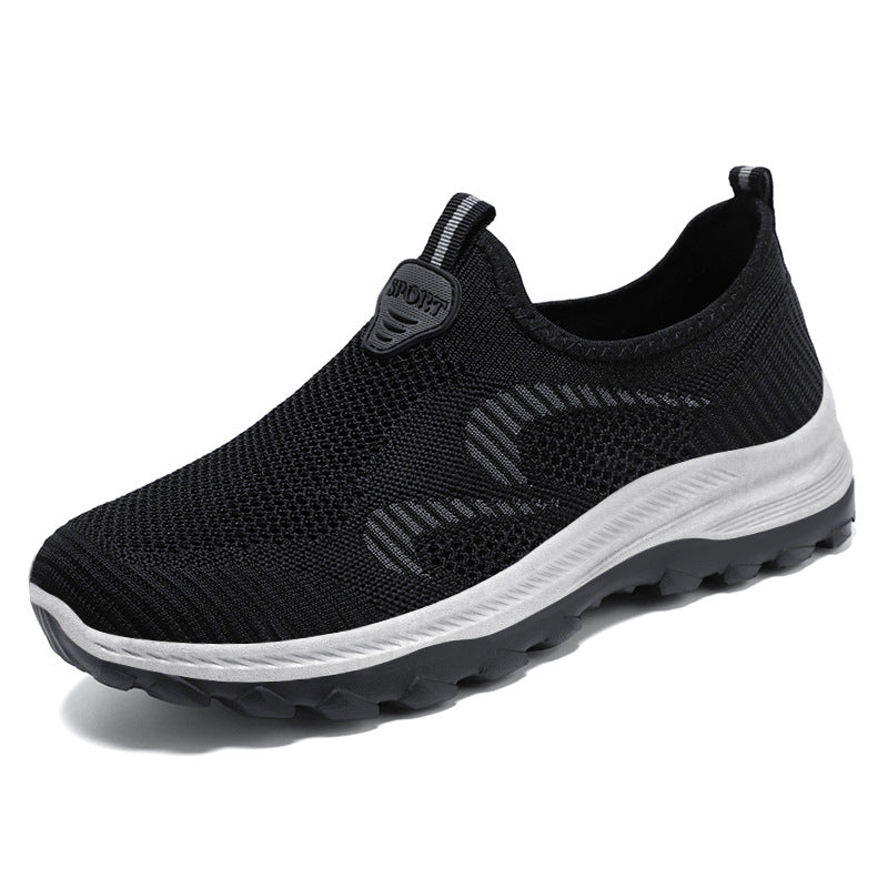 Herren nan elastischer Strick-Slip-On Trekking-Sneaker mit griffiger Profilsohle und ergonomischer Dämpfungssohle Echo Archiv