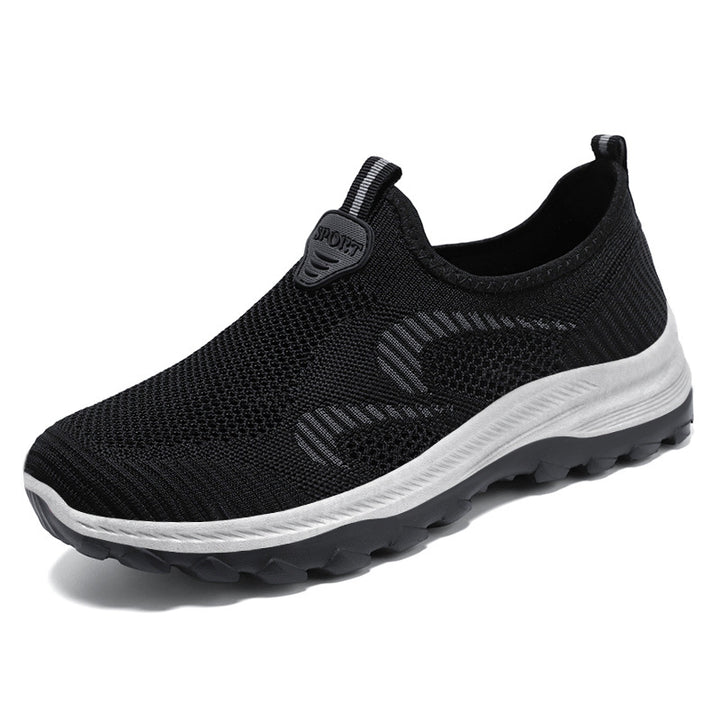 Herren nan elastischer Strick-Slip-On Trekking-Sneaker mit griffiger Profilsohle und ergonomischer Dämpfungssohle Echo Archiv