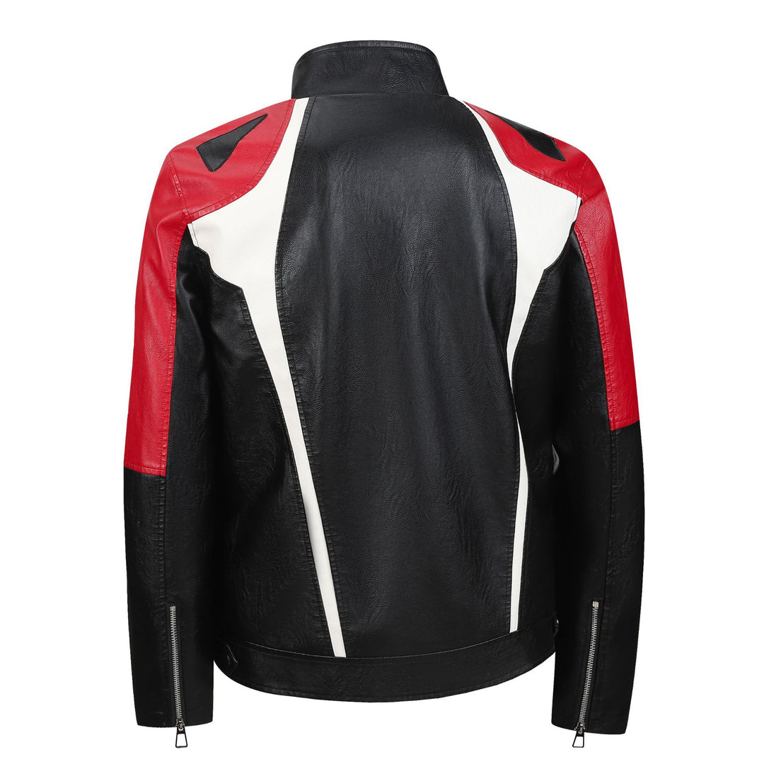 Herren Modische Bikerjacke mit Kontrastdetails Echo Archiv