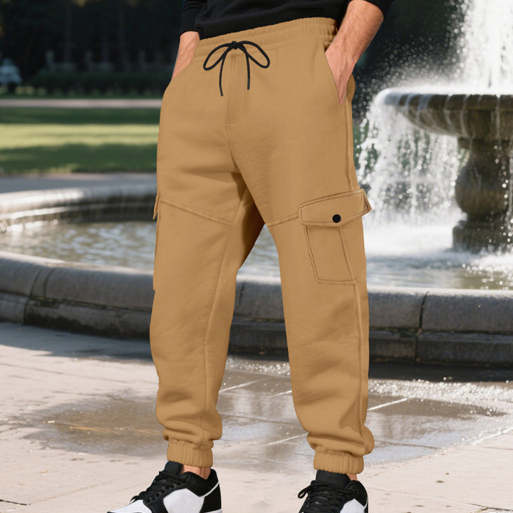 Herren Cargo-Jogginghose mit funktionalen Taschen und elastischem Bund Echoarchiv