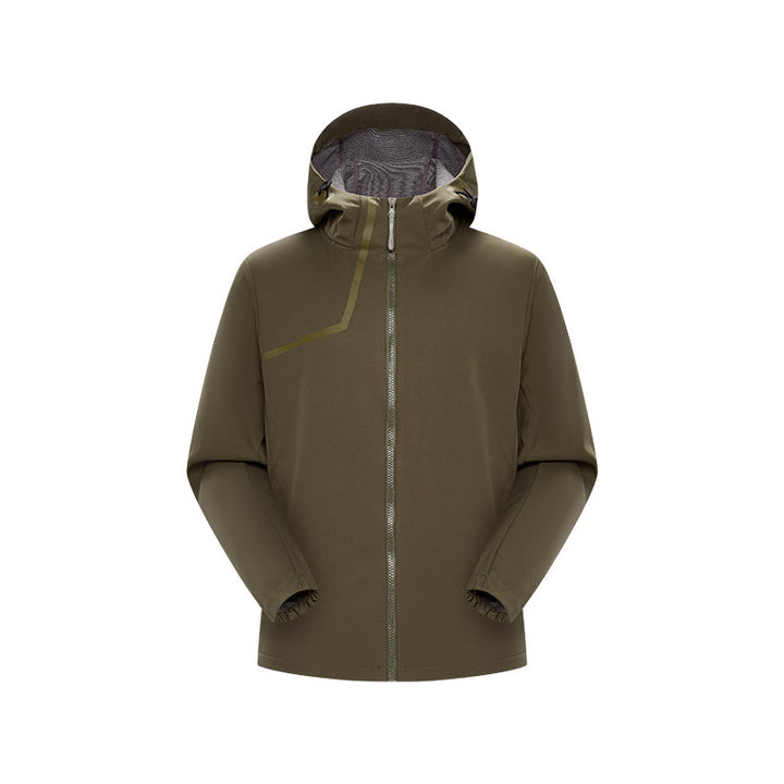 Herren Technische Softshelljacke mit verstellbarer Kapuze und winddichter Membran Echo Archiv