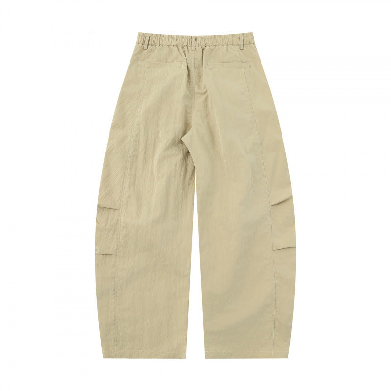 Damen Weite Ballonhose aus Baumwollmischung mit hohem Bund und elastischem Rückengummi Echo Archiv
