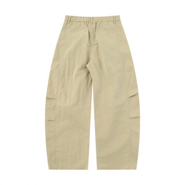 Damen Weite Ballonhose aus Baumwollmischung mit hohem Bund und elastischem Rückengummi Echo Archiv