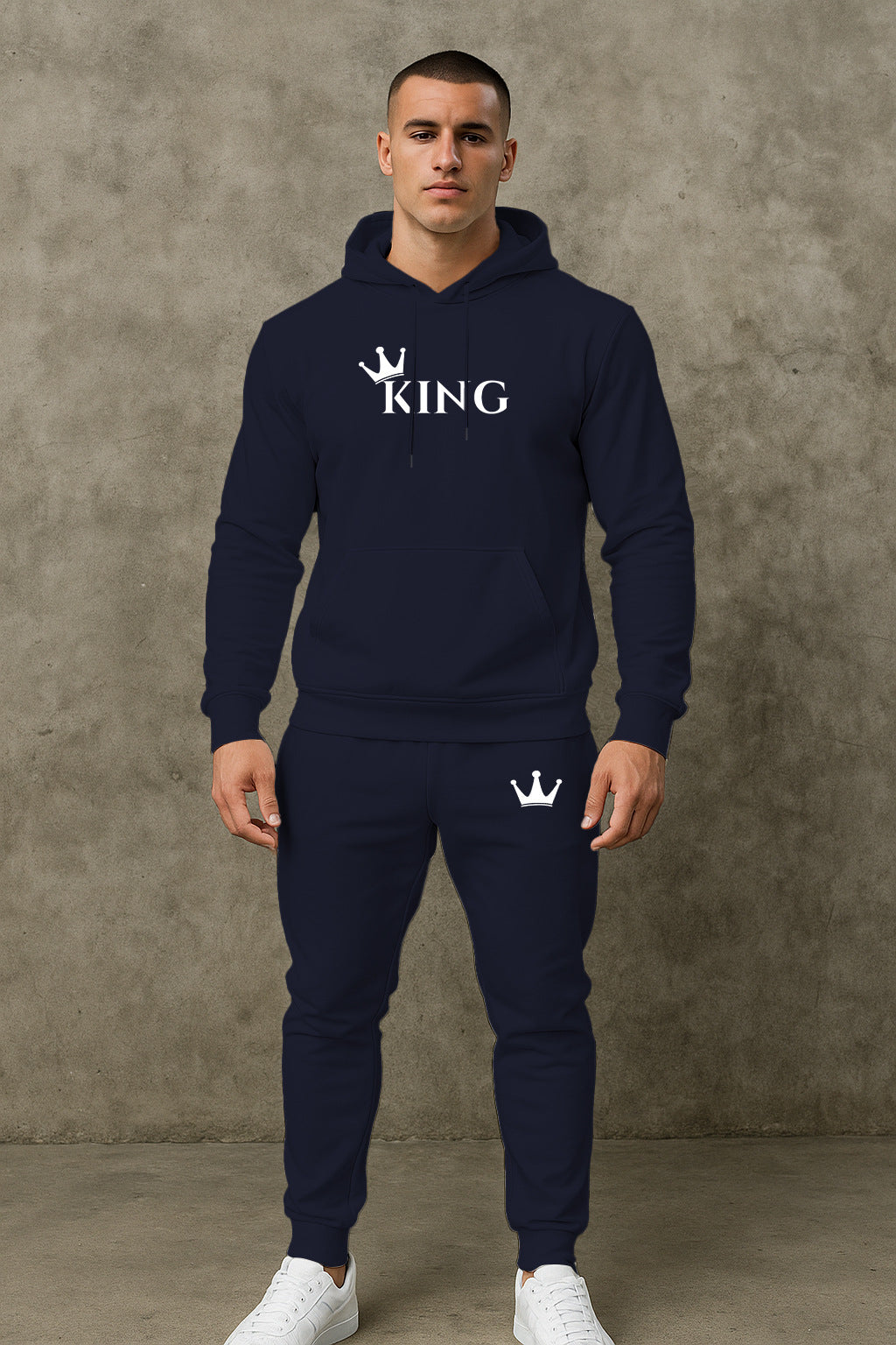 Herren hochwertiger Hoodie und Jogginghose Set Echoarchiv