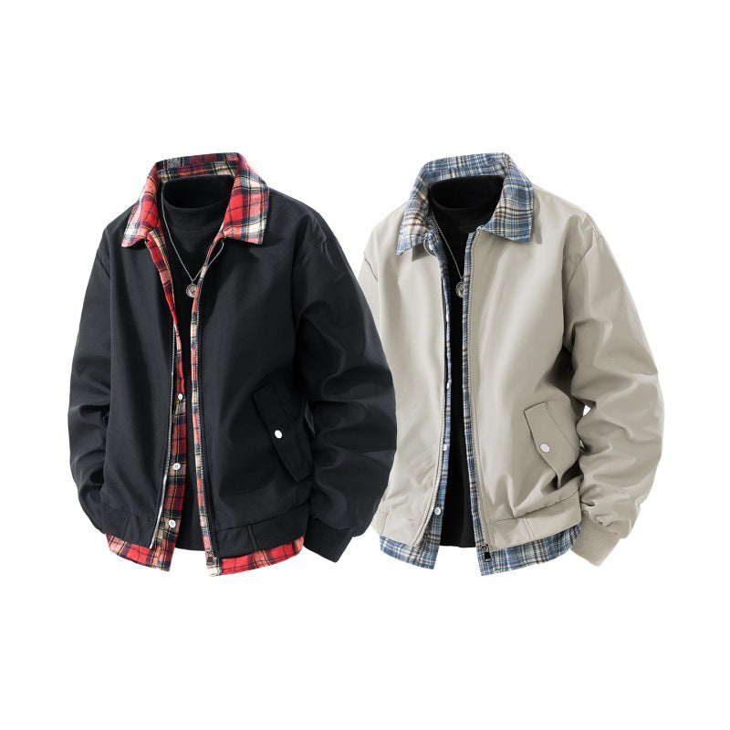 Herren Sportliche Übergangsjacke mit Karomuster Echo Archiv