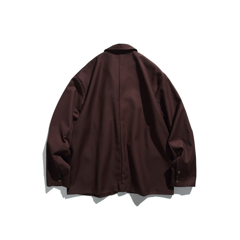 Herren Oversize Sakko aus fallendem Twill mit aufgesetzten Pattentaschen Echoarchiv