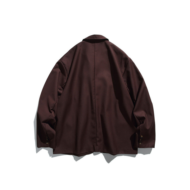 Herren Oversize Sakko aus fallendem Twill mit aufgesetzten Pattentaschen Echoarchiv