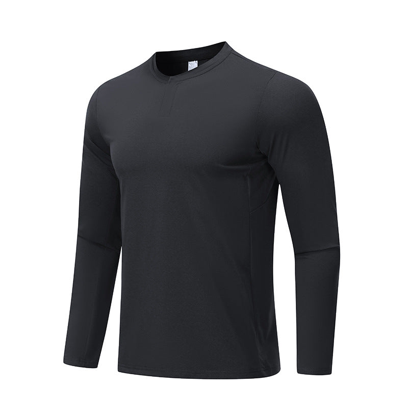 Herren Funktionales Langarmshirt mit Stehkragen Echoarchiv
