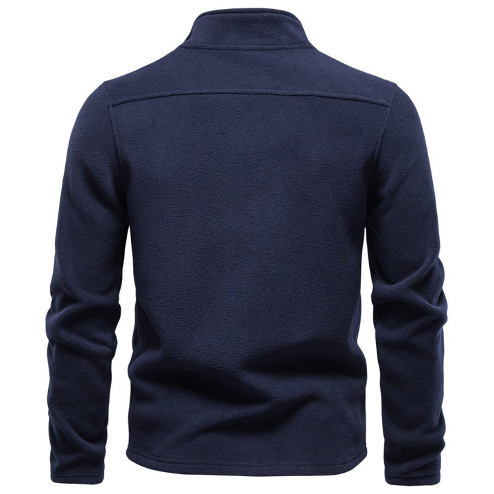 Herren Fleecejacke mit Stehkragen und durchgehendem Reißverschluss Echoarchiv