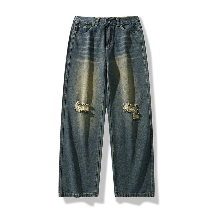 Herren Lässige Distressed Jeans Echoarchiv