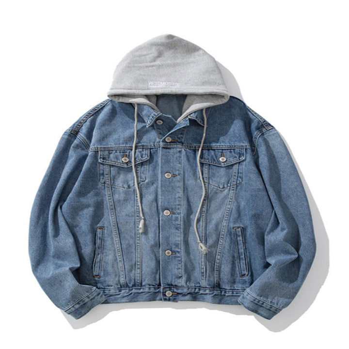 Herren Lässige Denimjacke mit Fleece-Futter Echoarchiv 1788342597