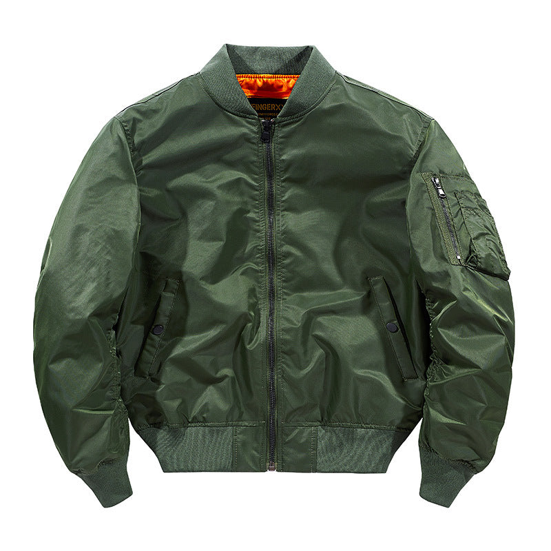 Herren  leichte isolierte Flug-Bomberjacke mit Utility-Tasche am Arm und Druckknopf-Eingangshandtaschen Echo Archiv