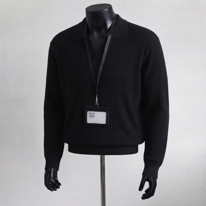 Herren Struktur Pullover Echo Archiv