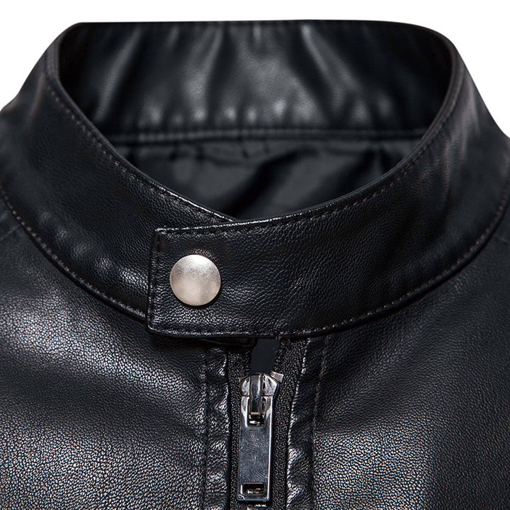 Herren modische Kunstlederjacke mit stylischen Details Echoarchiv