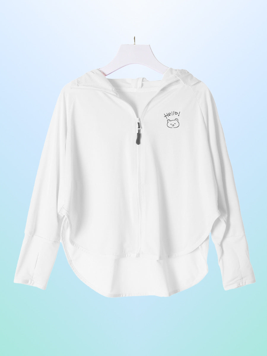 Damen sportliche UV-Schutzjacke mit Kapuze Echo Archiv