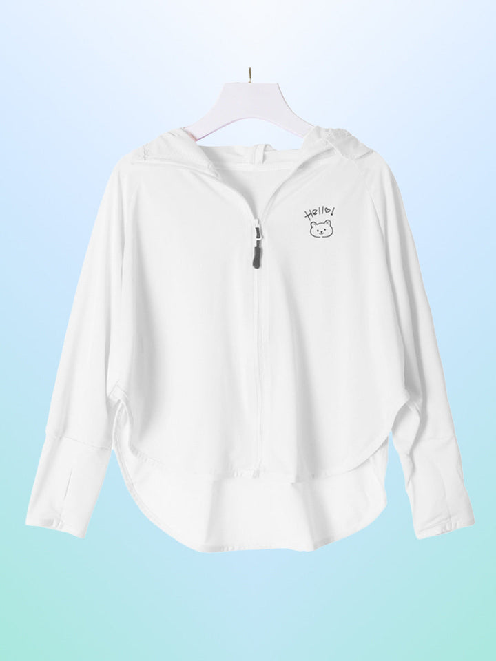 Damen sportliche UV-Schutzjacke mit Kapuze Echo Archiv