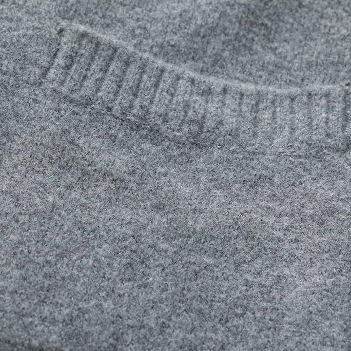 Herren Grobgestrickter Oversize-Cardigan mit hohem Rippenkragen & aufgesetzten Taschen Echoarchiv