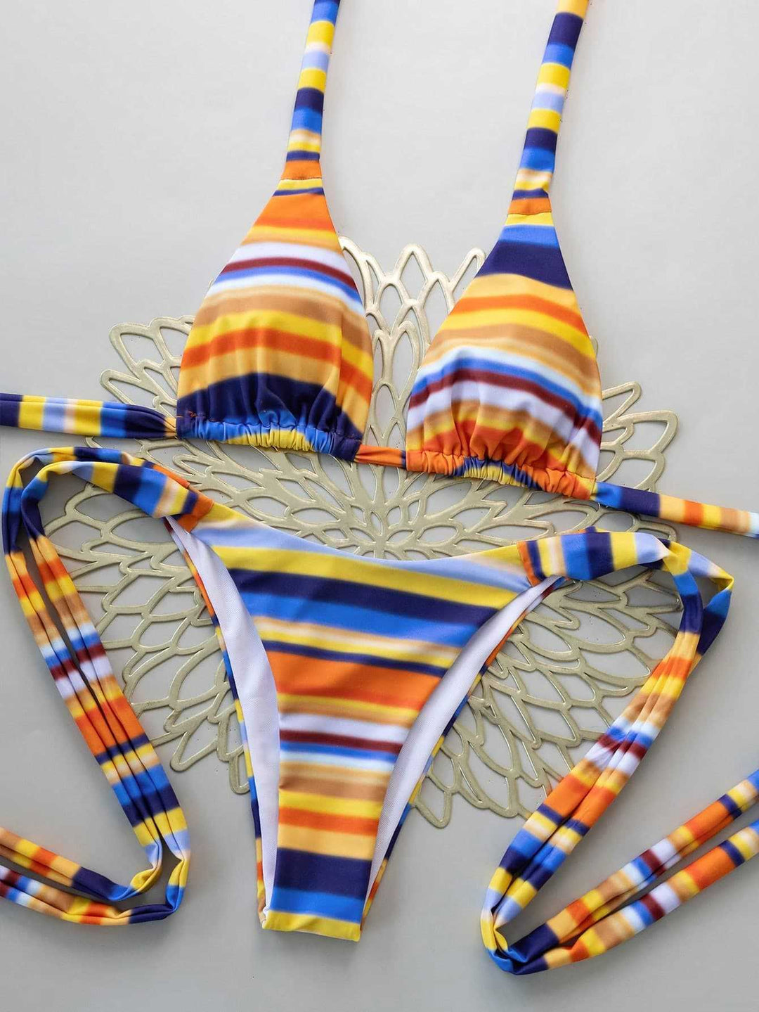 Damen Triangel-Bikini mit verstellbaren Bändern Echo Archiv
