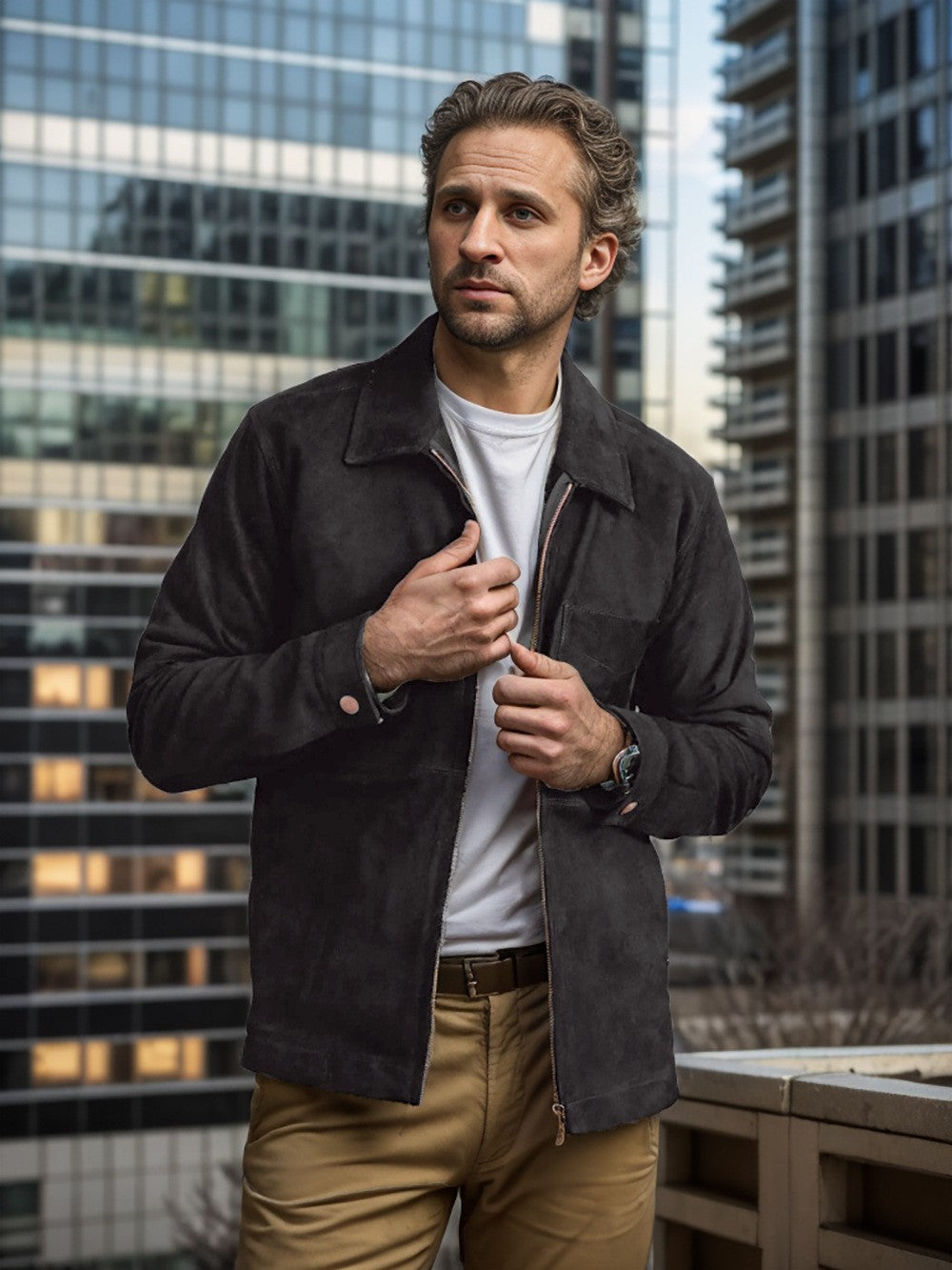Herren Jacke aus hochwertigem Wildleder Echoarchiv