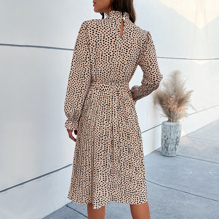 Damen Midi-Kleid mit Taillengürtel und Rüschendetails Echo Archiv
