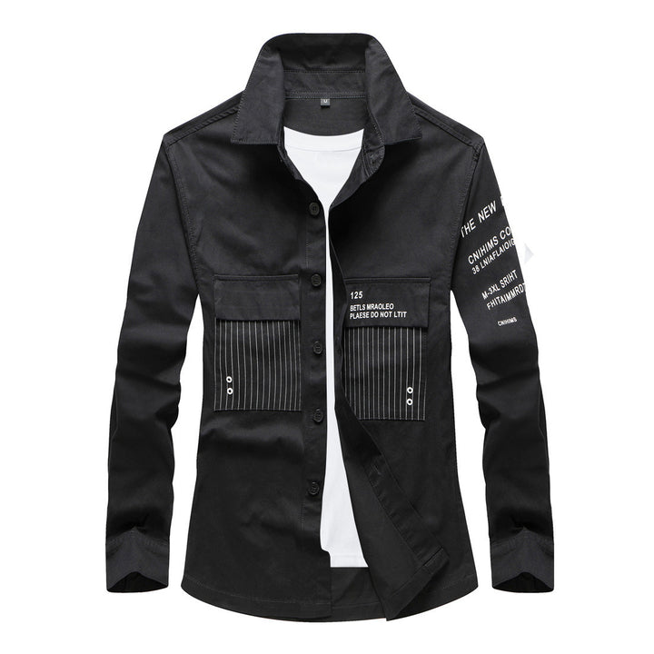 Herren Modische Utility-Hemdjacke Echo Archiv