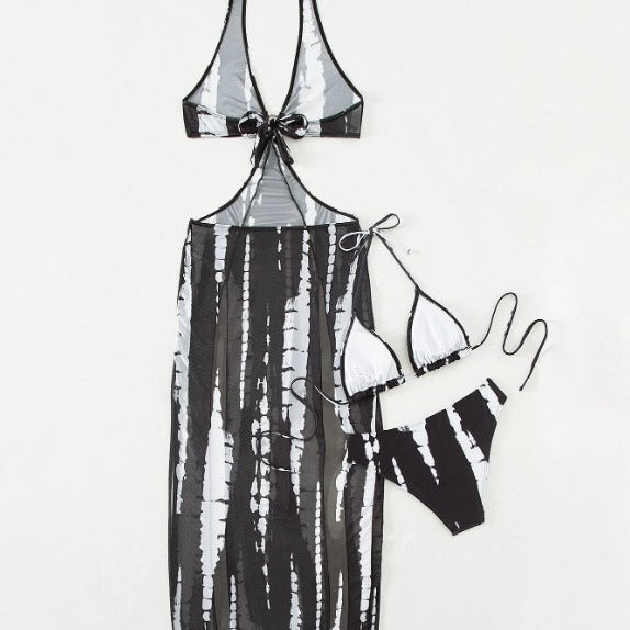 Damen Strandkleid mit transparenten Akzenten Echo Archiv