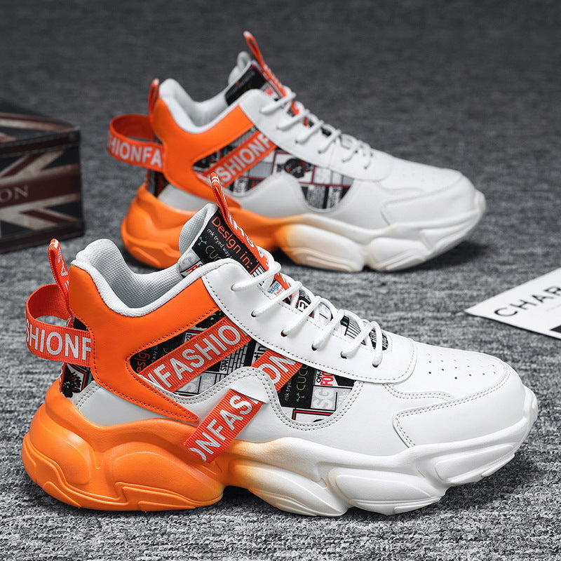 Unisex modische Plateau‑Chunky‑Sneaker mit grafischem Print, verstärkter Fersenlasche und dämpfender Hohlkammersohle – Norré