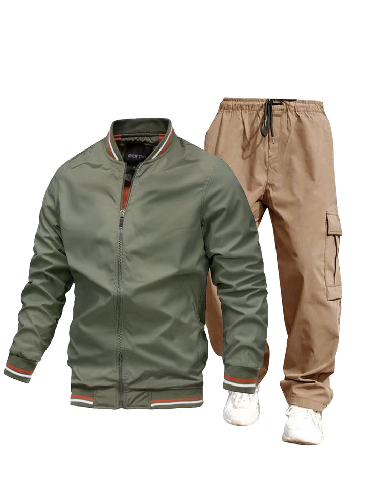 Herren Sportliche Jacke und Cargo-Hose Set Echo Archiv