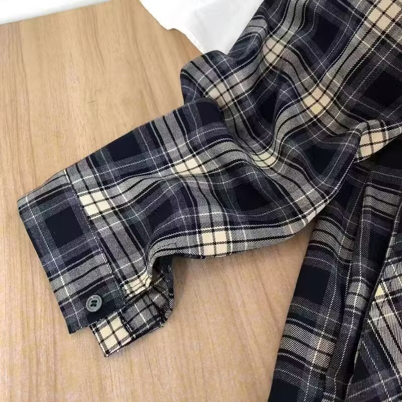 Herren lässige Karobluse mit praktischer Brusttasche und modernem Schnitt Echoarchiv