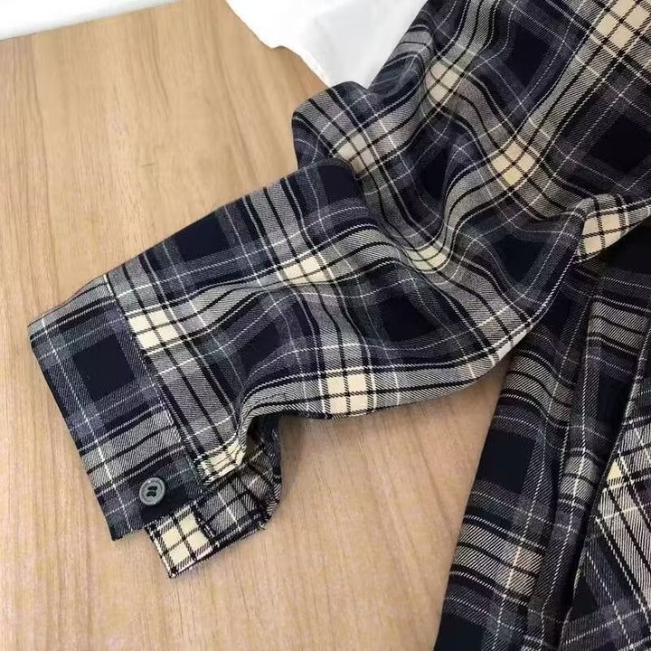 Herren lässige Karobluse mit praktischer Brusttasche und modernem Schnitt Echoarchiv