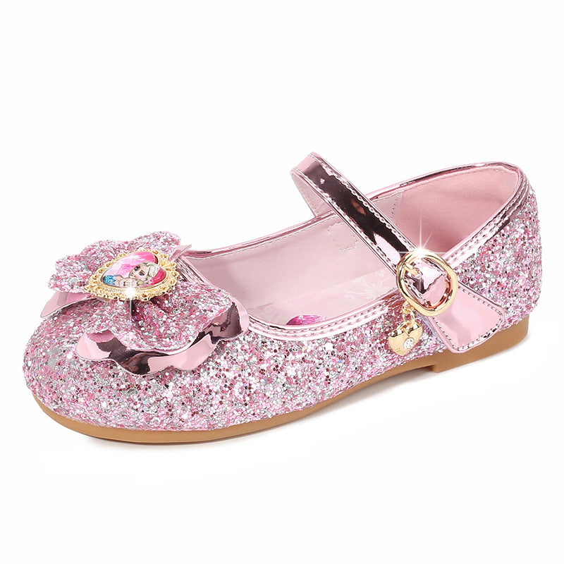 Mädchen Glitzernde Ballerinas mit Blumendekor Echo Archiv