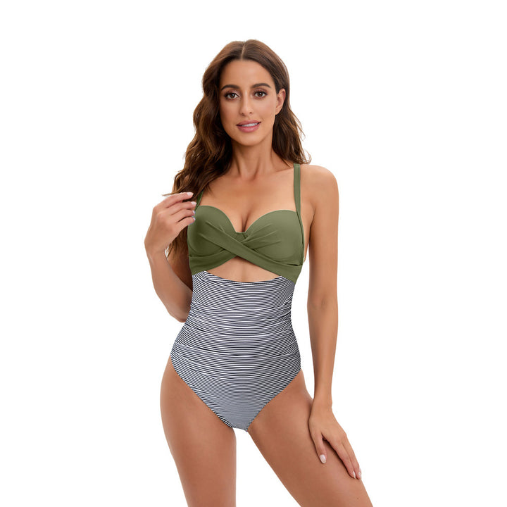 Damen Hochtaillierter Bikini mit modischem Twist-Design Echo Archiv