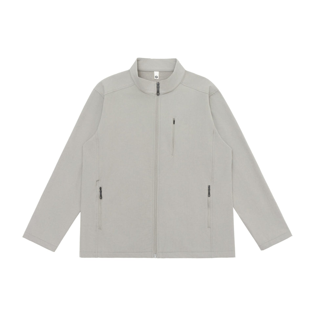 Unisex Leichte Softshell Jacke mit Stehkragen und Reißverschlusstaschen Echoarchiv