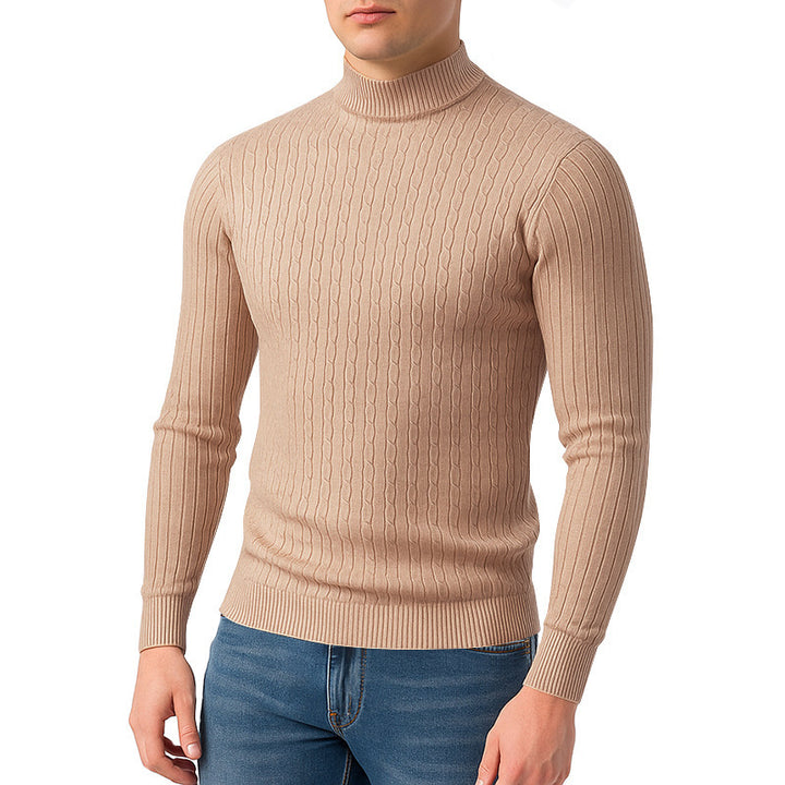 Herren Rollkragenpullover aus hochwertigem Strick Echoarchiv