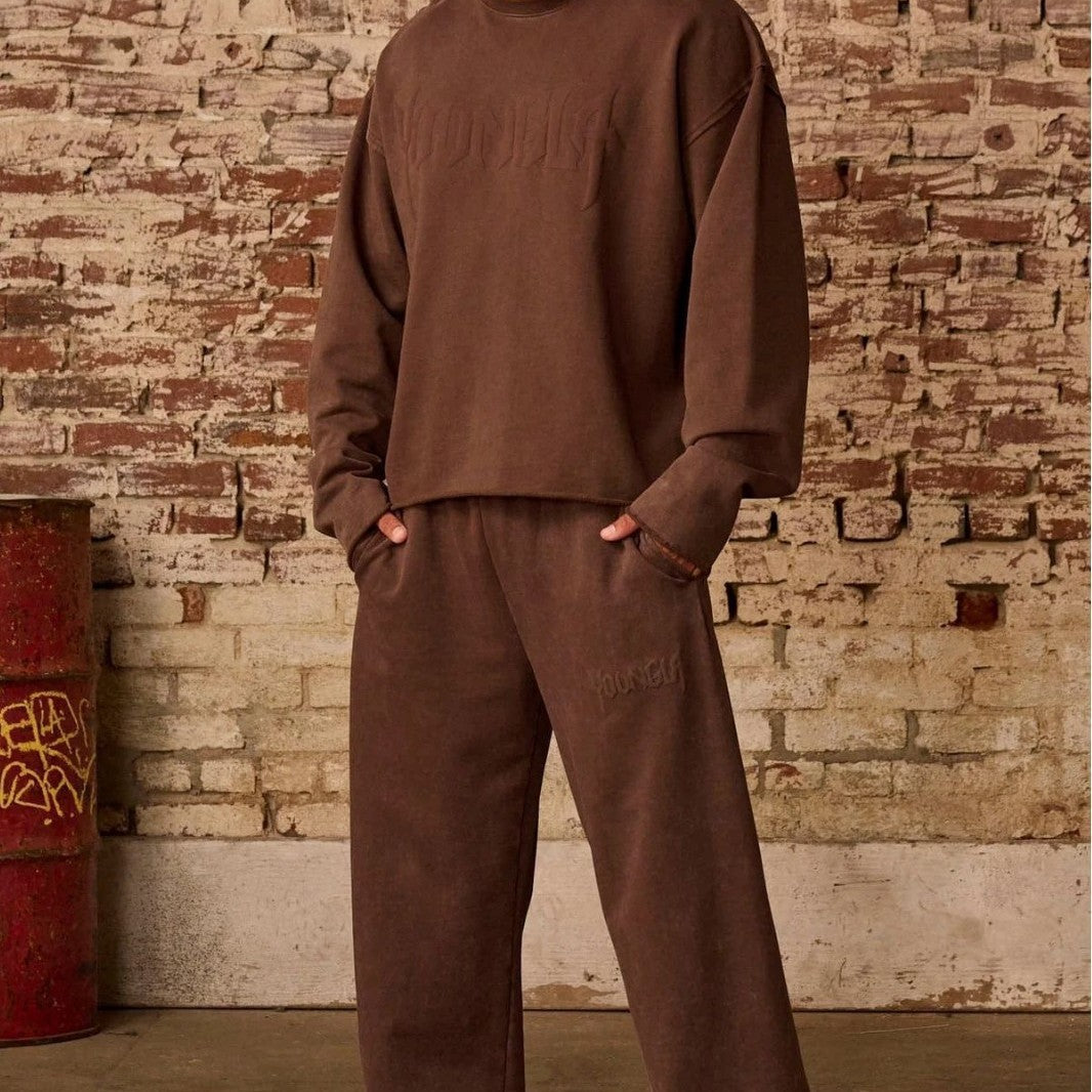Herren bequeme Freizeithose mit seitlichen Eingrifftaschen und elastischem Bund Echoarchiv