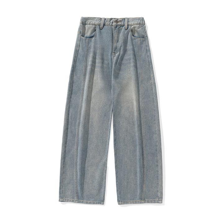 Damen Palazzo-Jeans mit hoher Taille, markanter Mittelnaht und weitem Bein Echo Archiv