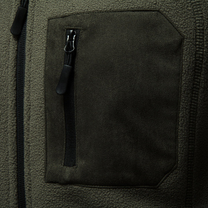 Herren Outdoor-Fleecejacke mit Stehkragen und Reißverschluss-Brusttasche Echoarchiv