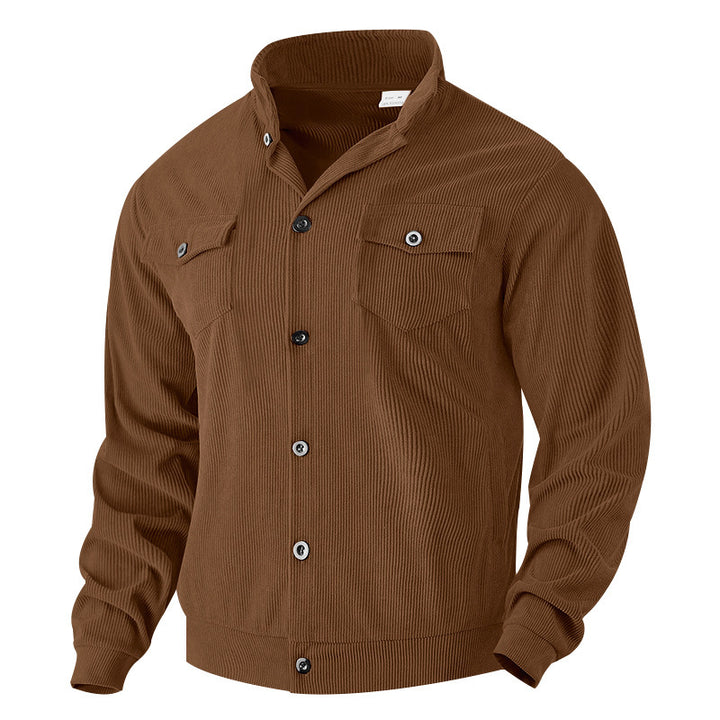 Herren Jacke im Vintage-Stil mit praktischen Taschen und strukturiertem Design Echoarchiv