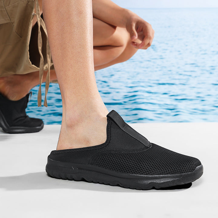 Damen nan leichte Schnelltrocknende Strand- und Pool-Slipper aus atmungsaktivem Wabenmesh mit flexibler profilierter Leichtsohle Echo Archiv
