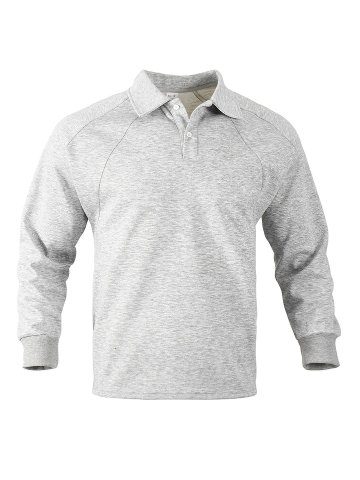 Herren Poloshirt mit langem Arm aus atmungsaktivem Material Echoarchiv