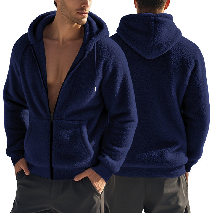 Herren Fleece-Hoodie mit kuscheligem Innenfutter und praktischen Taschen Echoarchiv