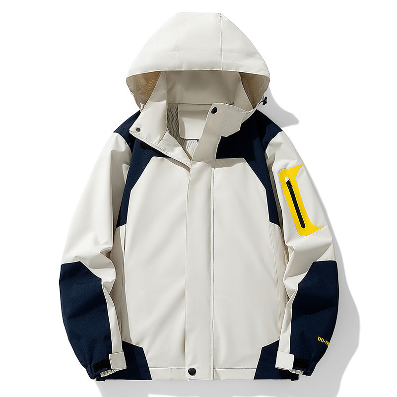 Herren Technische Outdoorjacke mit verstellbarem Kapuzenkragen Echo Archiv