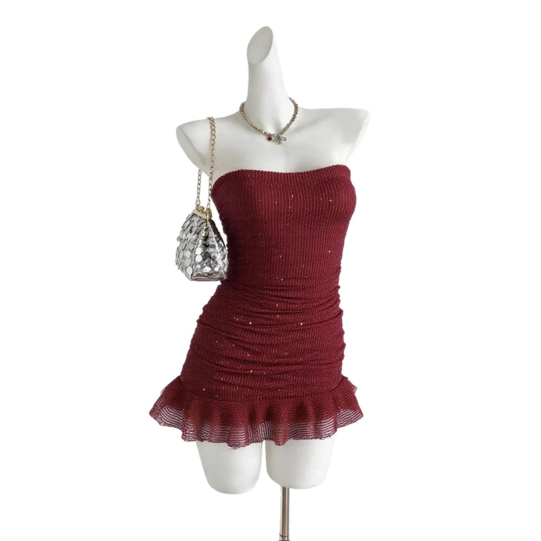 Damen Glamouröses Pailletten Kleid Echo Archiv