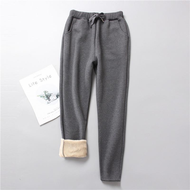 Damen nan gefütterte Therm-Jogginghose mit Kordelzug, seitlichen Eingrifftaschen und schmalem Bein Echo Archiv