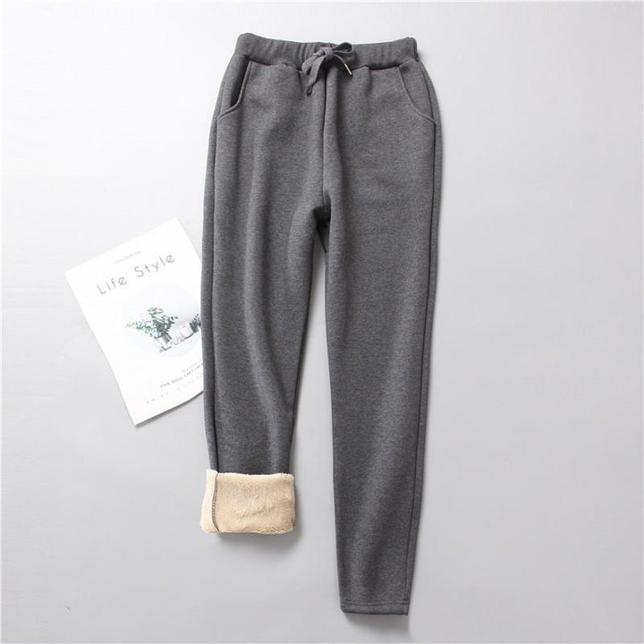 Damen nan gefütterte Therm-Jogginghose mit Kordelzug, seitlichen Eingrifftaschen und schmalem Bein Echo Archiv