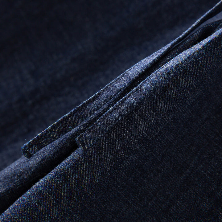 Damen Weite Jeanshose mit elastischem Bund und Tunnelzug Echoarchiv