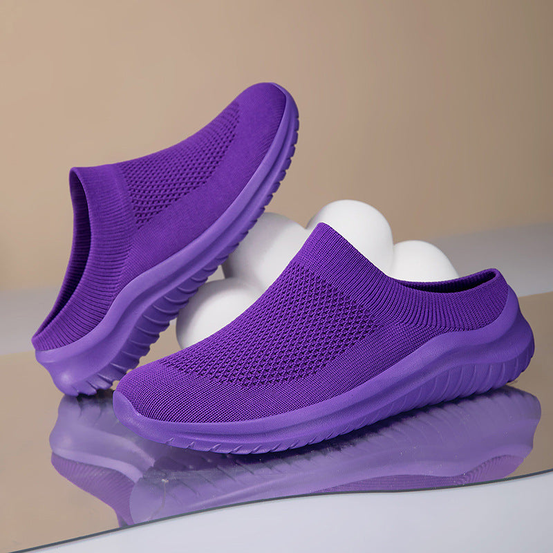 Damen nan Slip-On-Stricktrainer mit sockenhaftem Schaft und ergonomischer Dämpfungssohle Echo Archiv