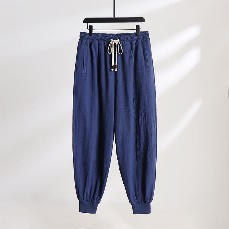 Herren Leichte Baumwoll-Jogginghose mit Kordelzug, Elastischem Bündchen und praktischen Taschen Echoarchiv